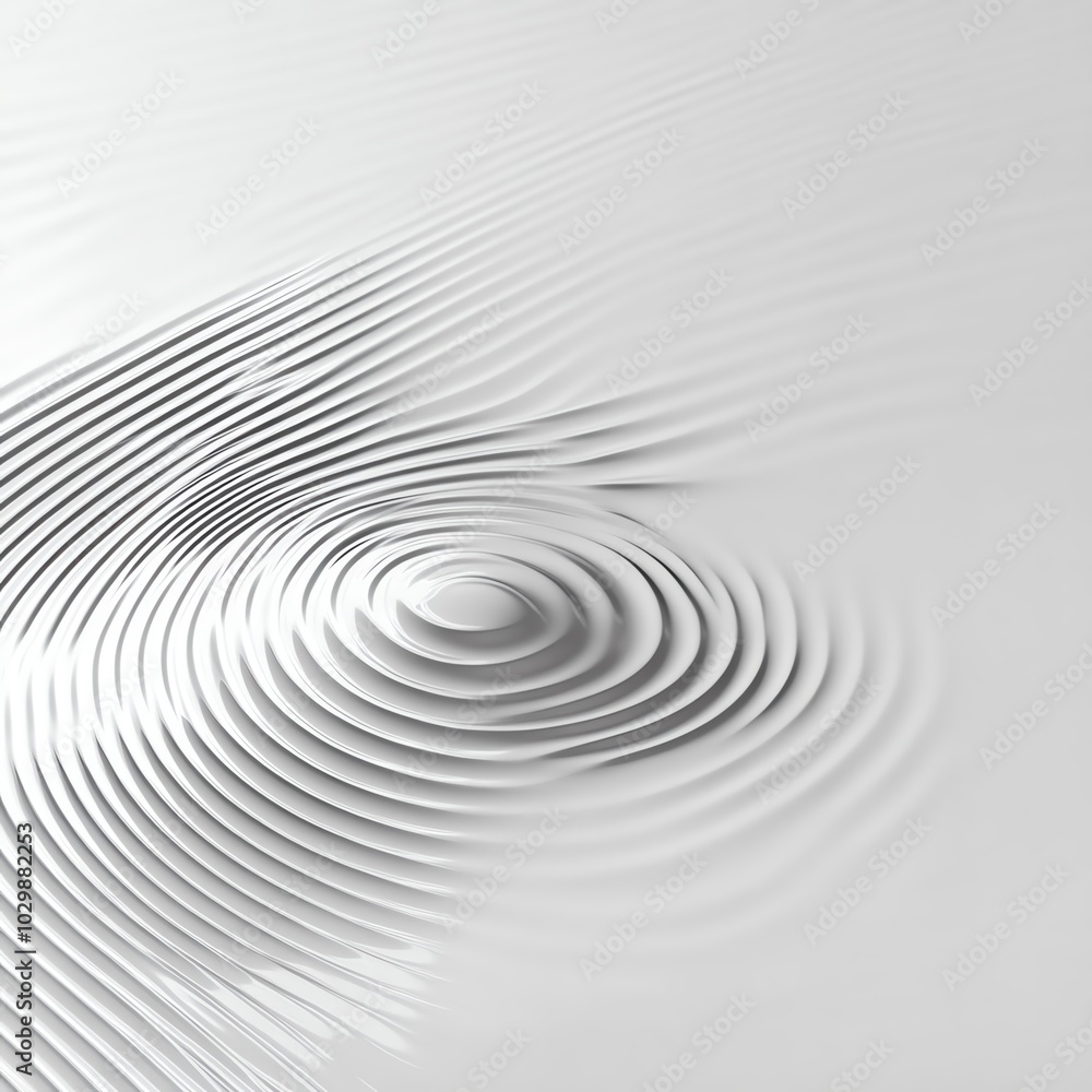Ripple effect on white background Ripple effect on white background