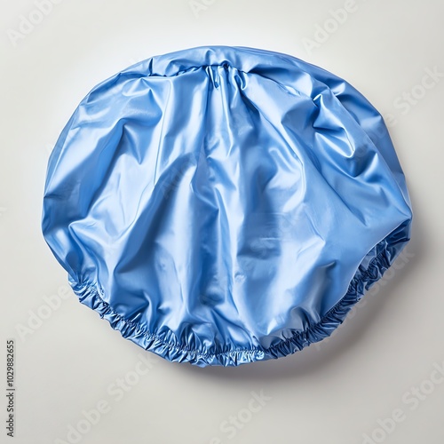 Shower cap on white background