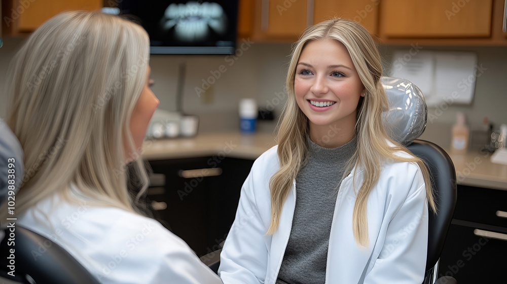 kind female healthcare professional smiles warmly at patient in clinic kind female healthcare professional smiles warmly at patient in clinic