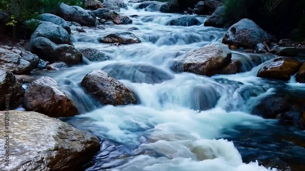 A captivating image of a pristine mountain stream cascading over smooth rocks, its crystal-clear water reflecting the tranquility of nature. A captivating image of a pristine mountain stream cascading over smooth rocks, its crystal-clear water reflecting the tranquility of nature.