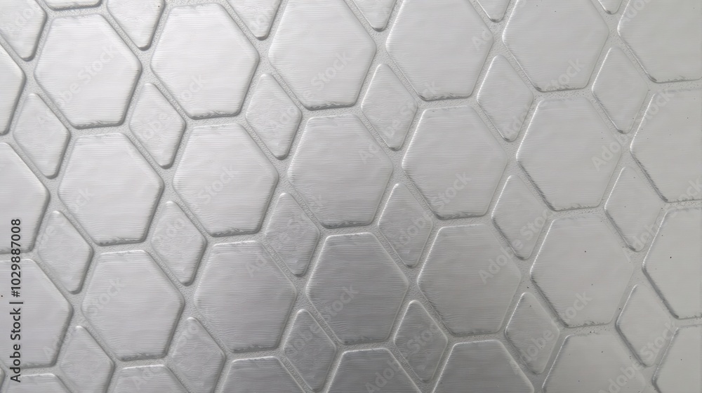 generative ai, Smooth and glossy texture with a three-dimensional hexagonal pattern generative ai, Smooth and glossy texture with a three-dimensional hexagonal pattern