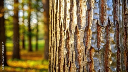 Tree Bark Background Texture with Leading Lines photo