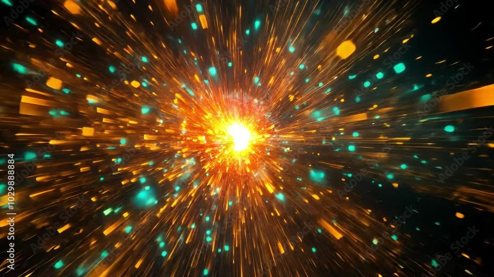 A mesmerizing burst of light and energy explodes outwards, creating a breathtaking spectacle of color and motion. Perfect for science fiction, fantasy, or abstract designs. A mesmerizing burst of light and energy explodes outwards, creating a breathtaking spectacle of color and motion. Perfect for science fiction, fantasy, or abstract designs.