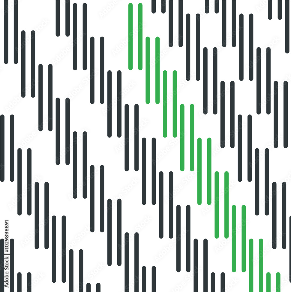 Vertical double lines create a texture with a green highlighted area. Vertical double lines create a texture with a green highlighted area.
