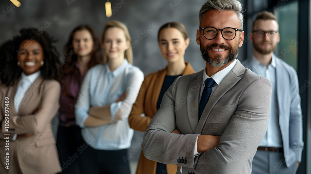 portrait of a smiling business team portrait of a smiling business team