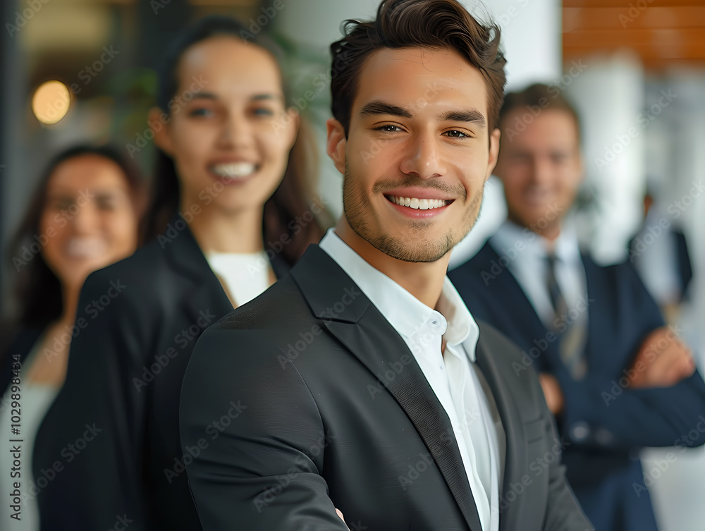 portrait of a smiling business team portrait of a smiling business team
