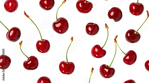 seamless pattern with cherries