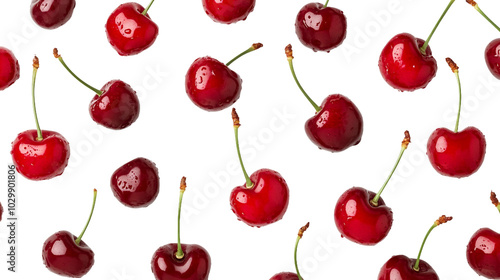 seamless pattern with cherries
