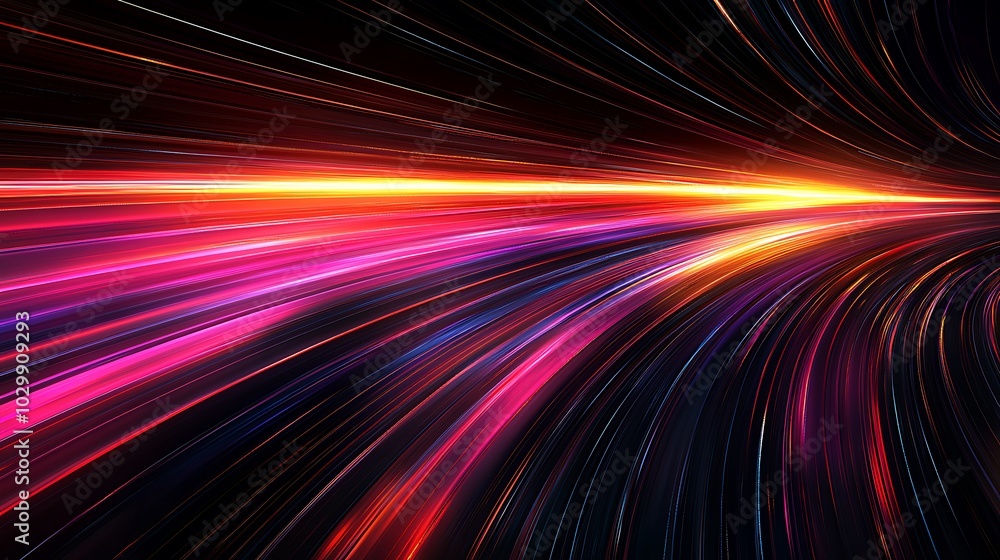 Vibrant Abstract Light Streaks in Motion Vibrant Abstract Light Streaks in Motion