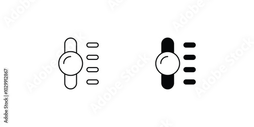 Gearshift  set icon with white background vector stock illustration