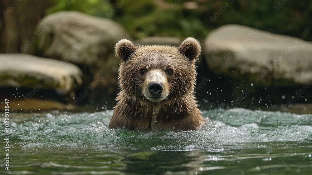 Grizzly Bear in Water Grizzly Bear in Water