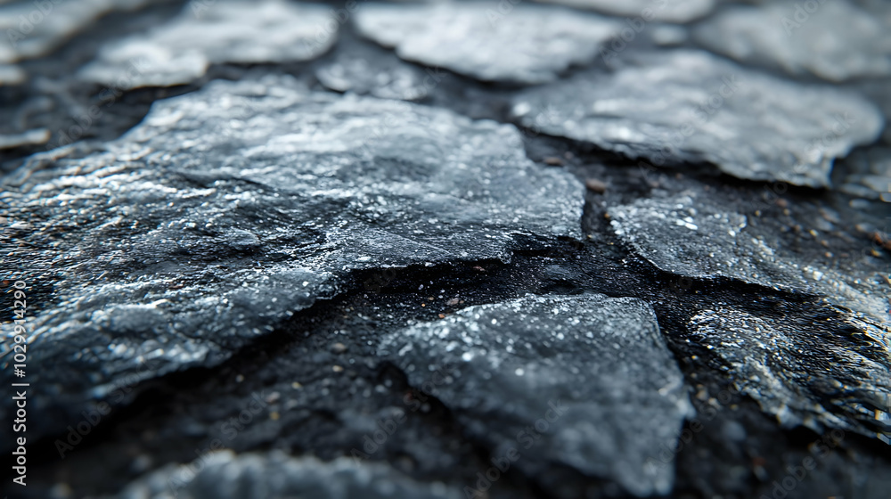 Closeup of Wet Black Pavement Texture Illustration Closeup of Wet Black Pavement Texture Illustration