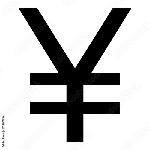 Yen or yuan symbol sign vector illustration