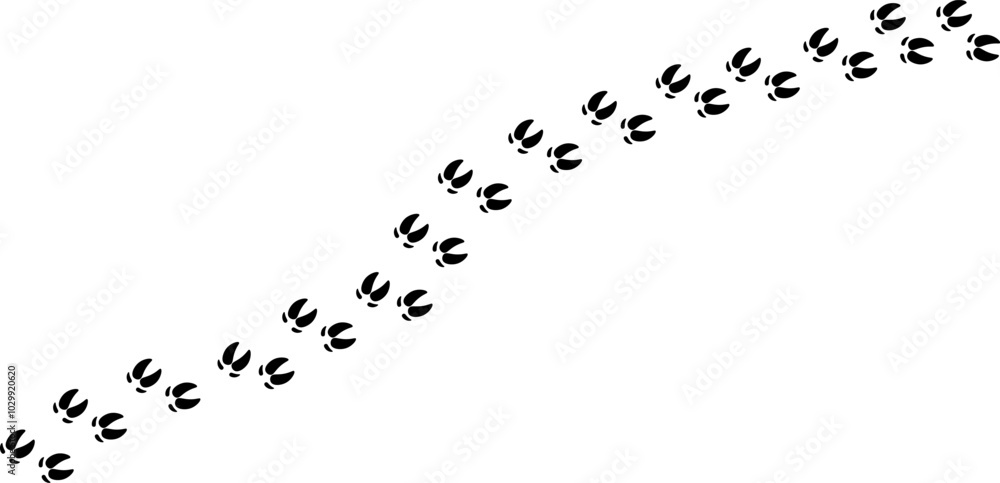 Fototapeta premium pig footprint track icon