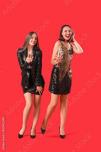 Beautiful happy young women...