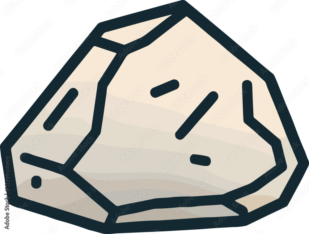 Naklejka premium 돌