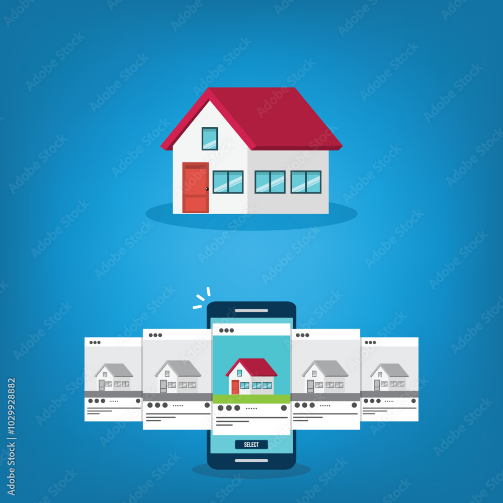 custom made wallpaper toronto digitalHouse searching. Smartphone with mobile application for realtors. Deals with real estate and private property. Apartment purchase.	