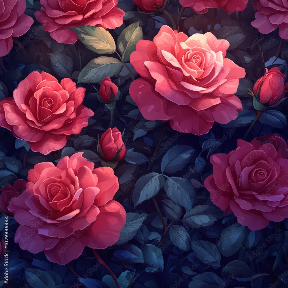pink vector roses background pink vector roses background