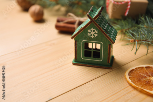 Beautiful fir branches with...