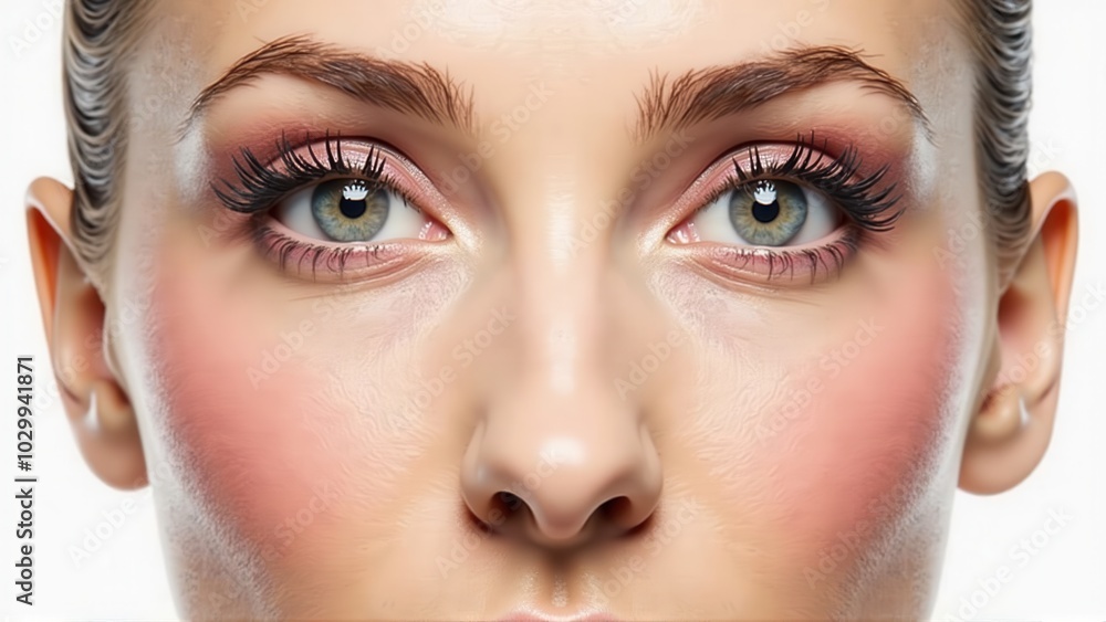 Fototapeta premium Blush Techniques to Enhance Your Features