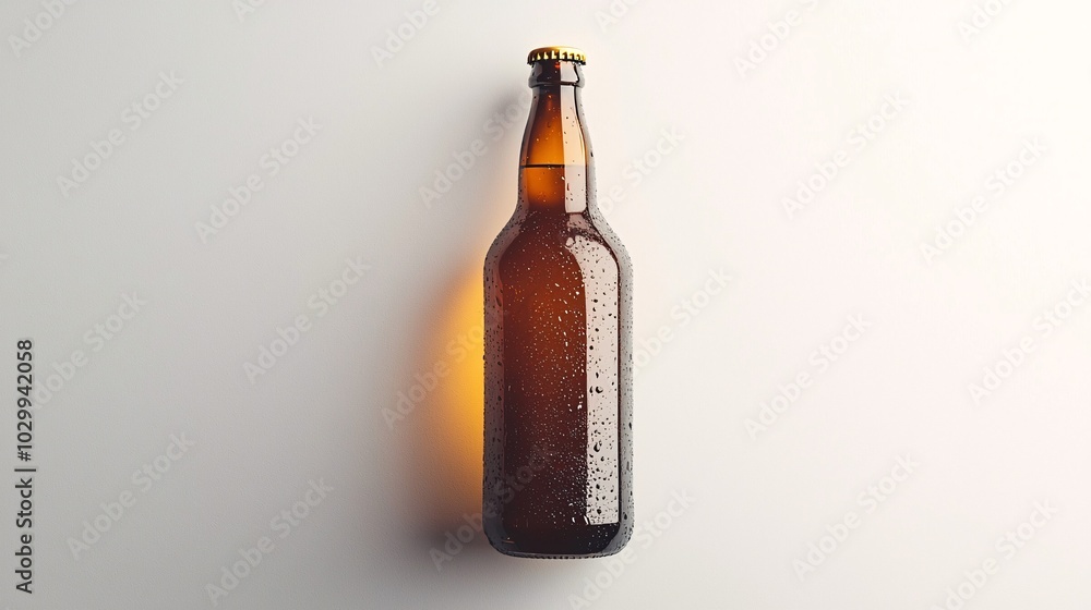 A sleek bottle gleams against a pristine backdrop, highlighting its shiny label and effervescent bubbles that promise a refreshing experience. A sleek bottle gleams against a pristine backdrop, highlighting its shiny label and effervescent bubbles that promise a refreshing experience.