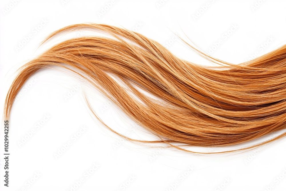 A strand of hair elegantly lies on a light backdrop, highlighting its distinctive texture and hue, ideal for beauty and styling inspiration. A strand of hair elegantly lies on a light backdrop, highlighting its distinctive texture and hue, ideal for beauty and styling inspiration.