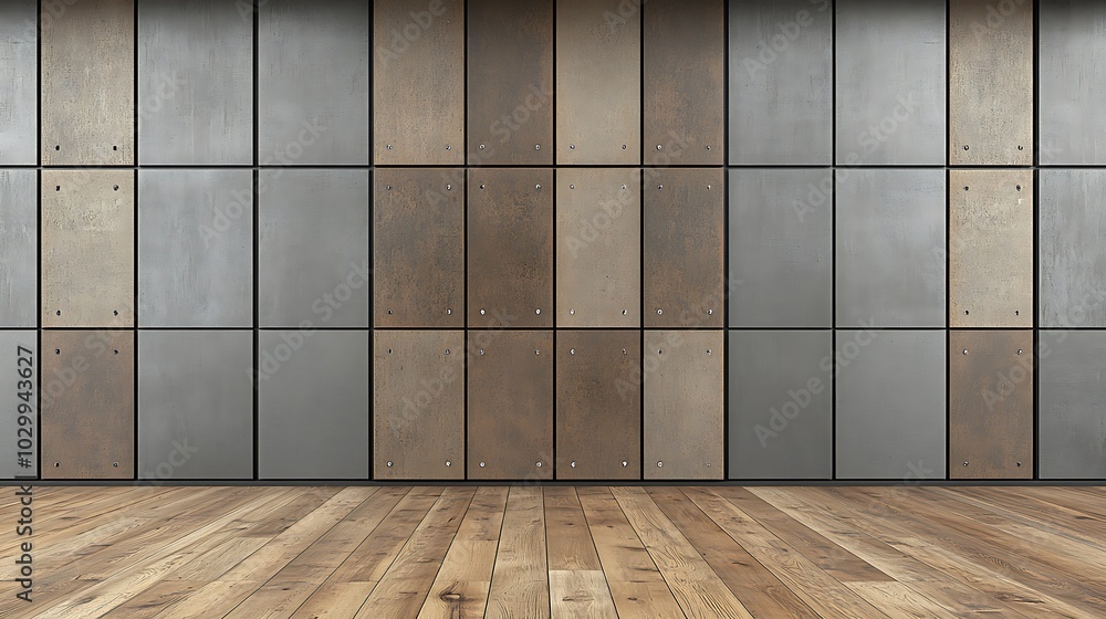 Rustic Wooden Flooring with a Tile Wall Background Clean Blank Canvas with Empty Space for Designs Rustic Wooden Flooring with a Tile Wall Background Clean Blank Canvas with Empty Space for Designs
