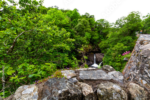 Cyfyng falls, waterfalls at Pont Cyfyng near Capel Curig.
