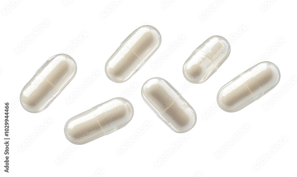 Pills on transparent background Pills on transparent background