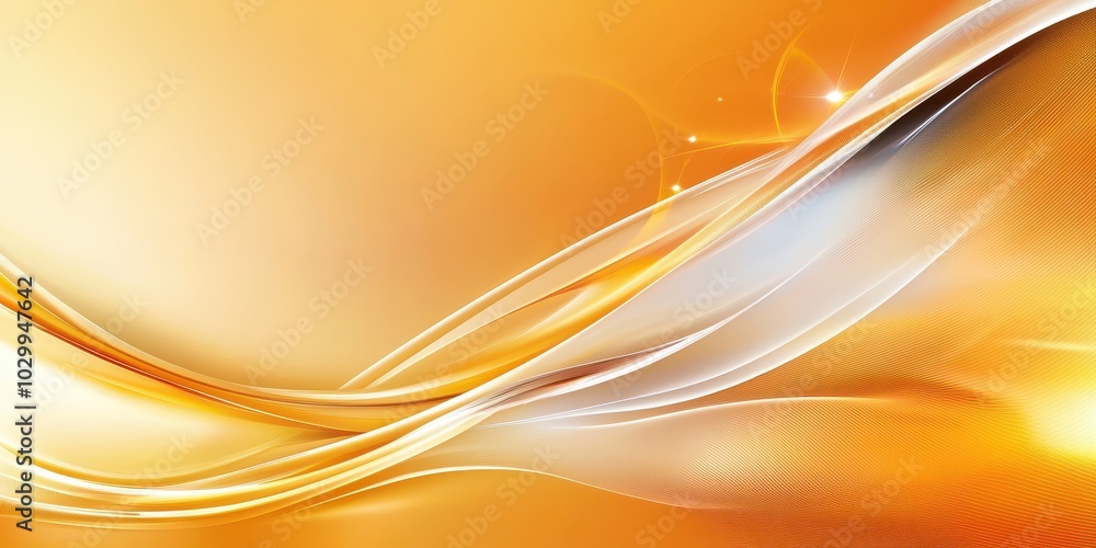 Naklejka premium Dynamic yellow and orange background with sharp color contrasts and bold lighting effects.