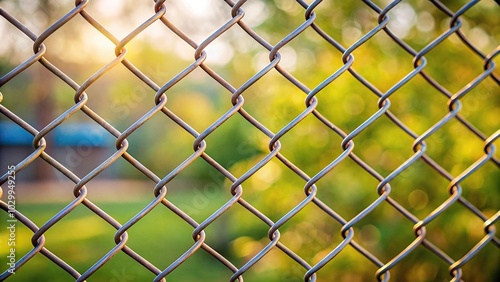 Obraz na płótnie Steel chain link fence wire mesh texture and pattern w salonie