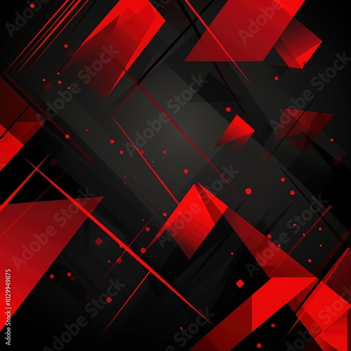 Background, contrasting red and black abstract template for business design. Technological style. You can use it for advertising, sports posters, business presentation templates.