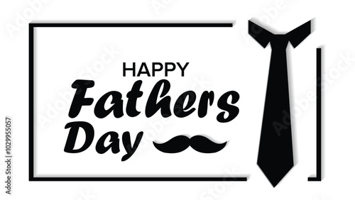 HAPPY FATHERS DAY GREETING CARD VECTOR
