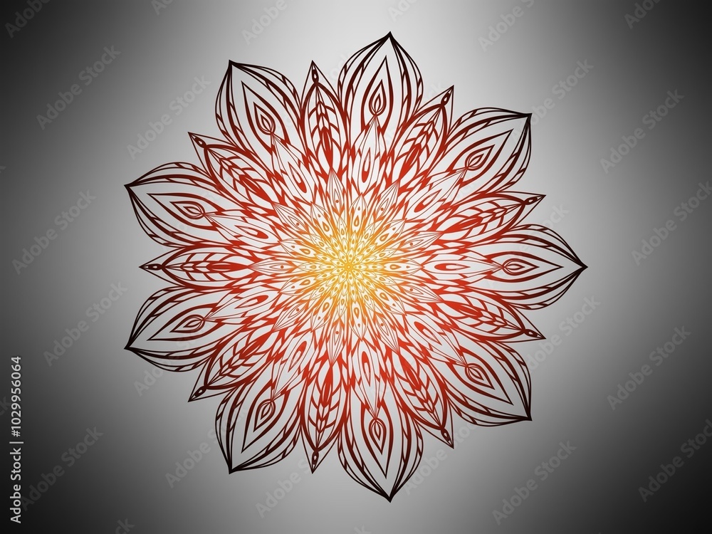 Mandala peace design of art on background .