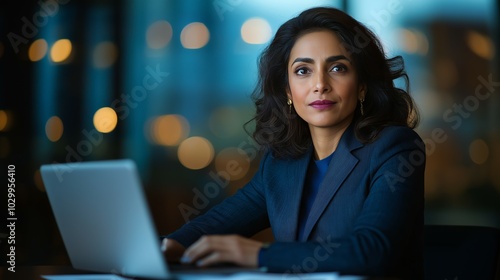 Focused Indian Business Leader in a Professional Setting Demonstrating Confidence and Strategy