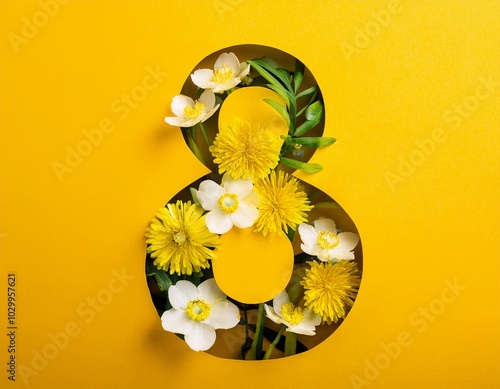 Fresh and colorful spring flowers add a natural and cheerful touch. generative ai photo