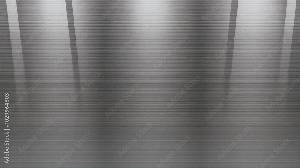 Obraz premium generative ai, Brushed metallic surface with subtle horizontal lines and a soft reflective sheen