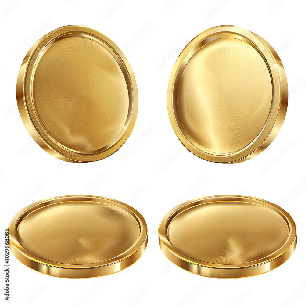 Gold Coins isolated Gold Coins isolated