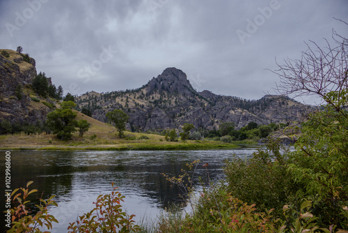 The Missouri River in hidden canyon