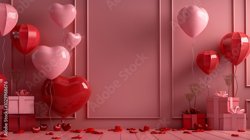 Happy Valentines Day template background
