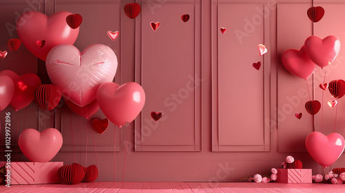 Happy Valentines Day template background
