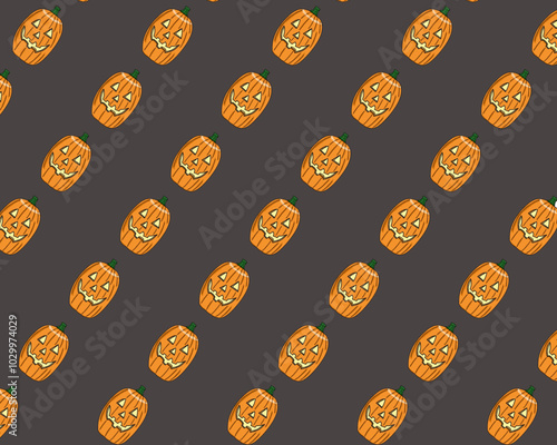 pumpkin background vector image for halloween