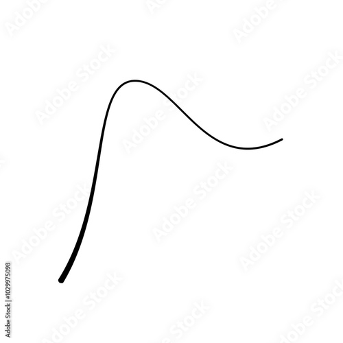 Single Hair Strand Illustration
