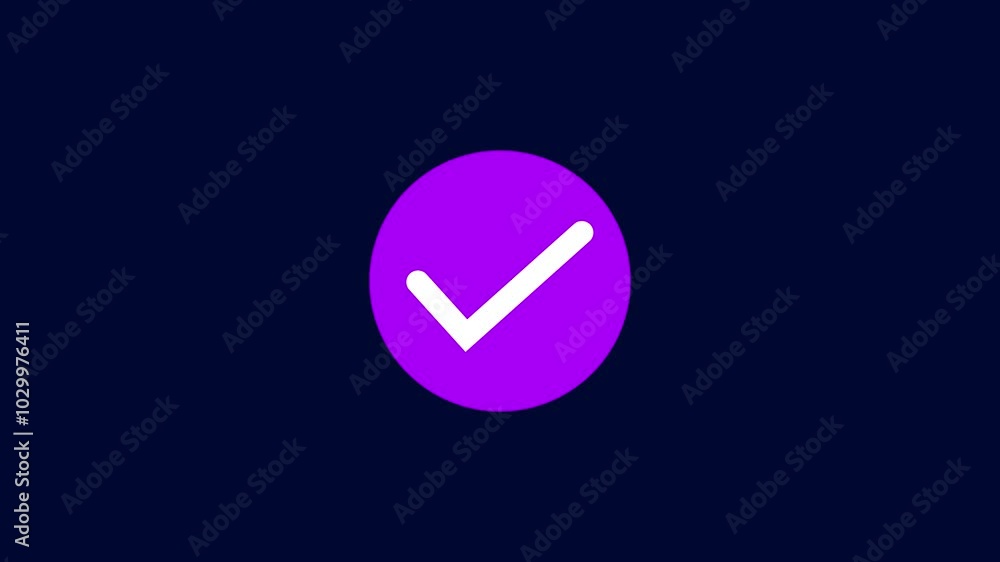 correct or right choice icon animation in 4k video correct or right choice icon animation in 4k video
