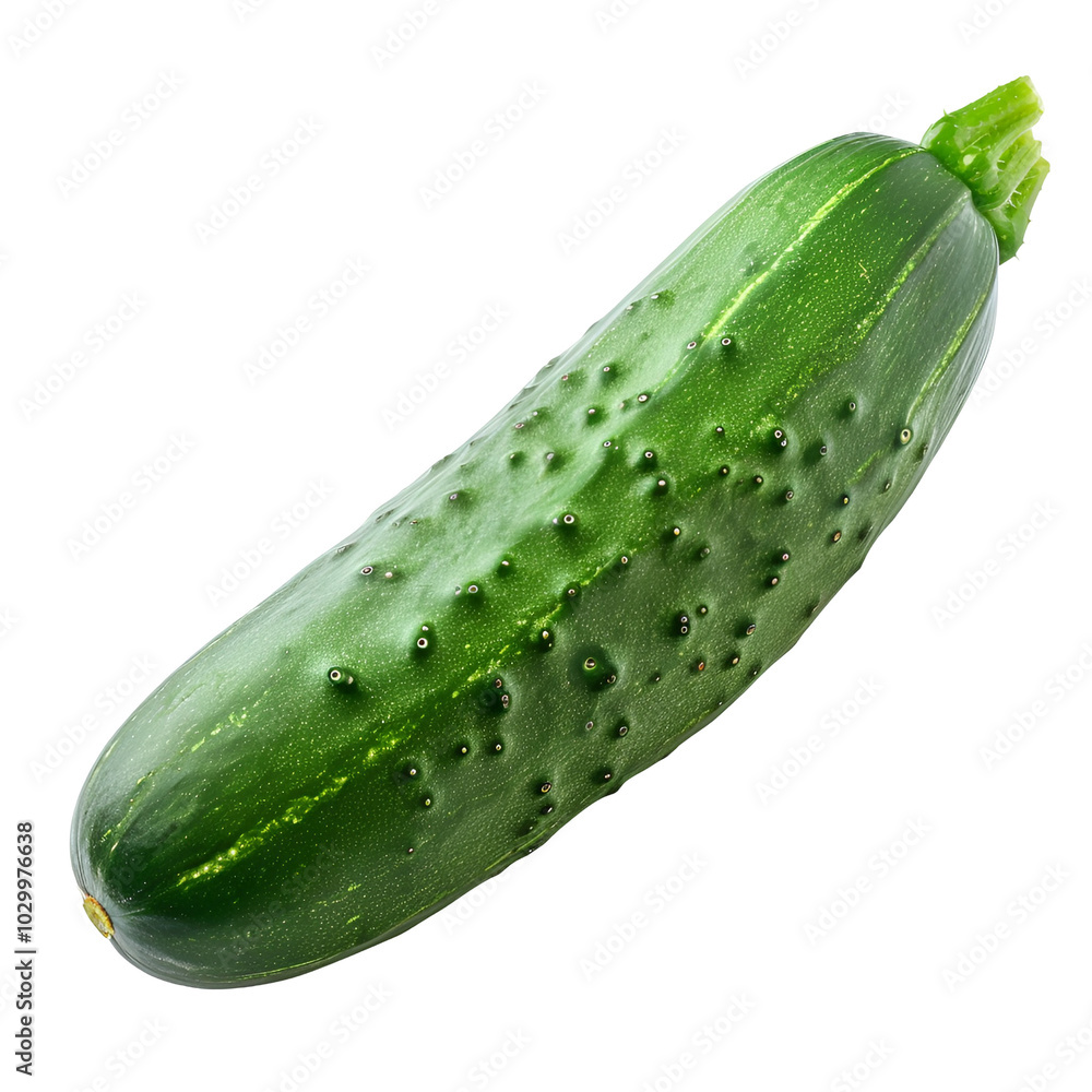 Fresh Green Cucumber Isolated on Black Background Fresh Green Cucumber Isolated on Black Background