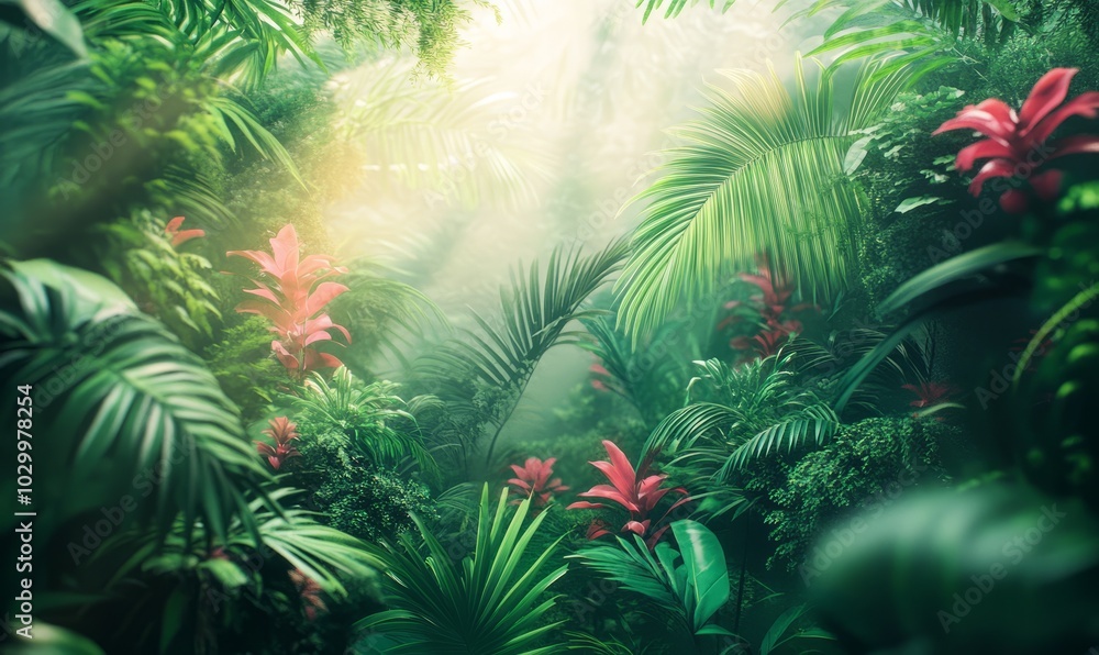 Tropical gradient blending vibrant coral into lush emerald green, with a rich, saturated texture that captures the essence of a tropical paradise Tropical gradient blending vibrant coral into lush emerald green, with a rich, saturated texture that captures the essence of a tropical paradise
