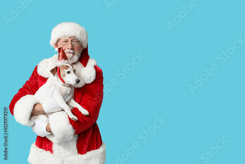 Santa Claus with cute Jack ...