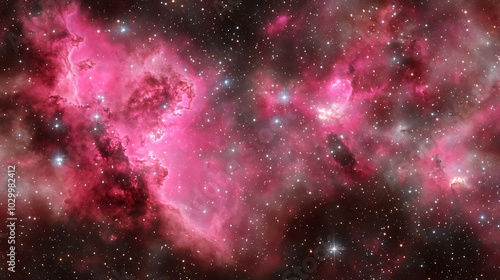 Wallpaper Mural A Stunning View of a Pink Nebula in Space Perfect for Astronomy and Science Education Soft Pastel Background for Graphic Design Templates Torontodigital.ca