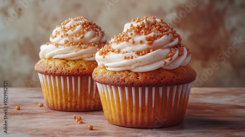 Delicious Pumpkin Muffins with Irresistible Maple Cream Cheese Frosting for Fall Treats