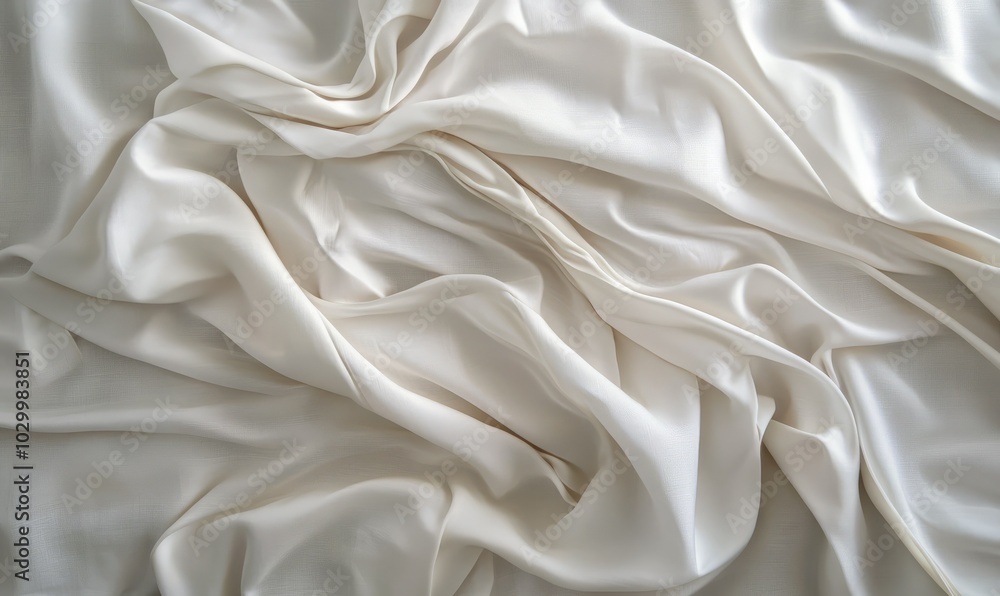 White fabric with wrinkles White fabric with wrinkles